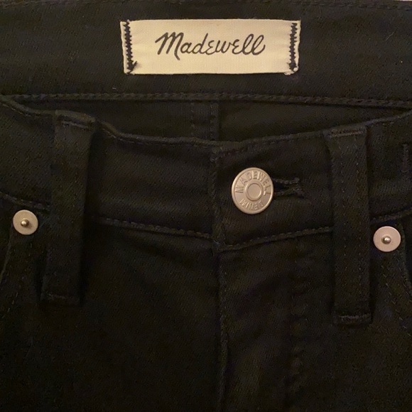 Rare Tall Long Madewell 9” Black High Rise Jeans - Picture 5 of 11